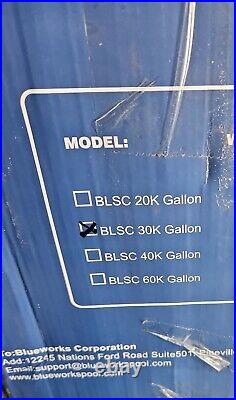 BLUE WORKS Chlorinator Salt Water Pool Chlorine Generator System, 30,000 Gallons