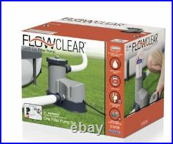 BestWay 1500 Gallon Flowclear Above Ground Swimming Pool Filter Pump 58704E NEW