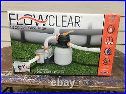 BestWay Flowclear 1500 Gallon Above Ground Pool Sand Filter Pump