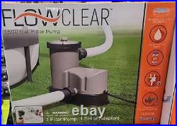 BestWay Flowclear 1500 Gallon Above Ground Swimming Pool Filter Pump 58704E BestWay Flowclear 1500 Gallon Above Ground Swimming Pool Filter Pump 58704E