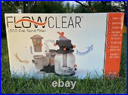 BestWay Flowclear 1500 Gallon Above Ground Swimming Pool Sand Filter Pump
