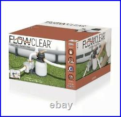 BestWay Flowclear 1500 Gallon Large Above Ground Swimming Pool Sand Filter Pump