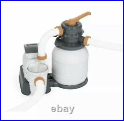 BestWay Flowclear 1500 Gallon Large Above Ground Swimming Pool Sand Filter Pump