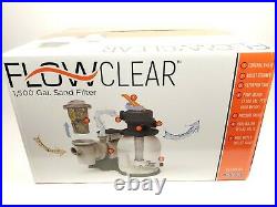 BestWay Flowclear 1500 Gallon Swimming Pool Sand Filter Pump New 58663E