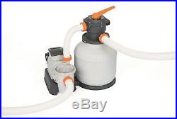 BestWay Flowclear Gallon 2000 GA Above Ground Swimming Pool Sand Filter Pump