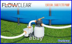Bestway1500Gal Sand Filter System for Above Ground Swimming Pool Pump 58498E New