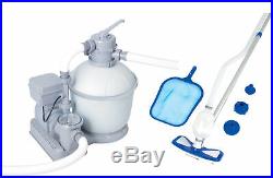 Bestway 1200 GPH Flowclear Pool Sand Filter with Ozonator and Maintenance Kit