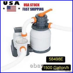 Bestway 1500GPH Above Ground Swimming Pool Sand Filter Pump 110V New