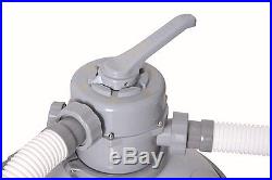 Bestway 1500 GPH Above Ground Swimming Pool Flowclear Sand Filter 58270US