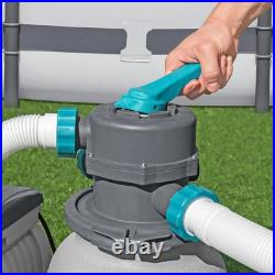 Bestway 1600 GPH Sand Filter Pump, Hoses, and Fittings for Swimming Pools
