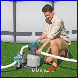 Bestway 1600 GPH Sand Filter Pump, Hoses, and Fittings for Swimming Pools