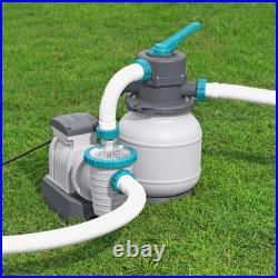 Bestway 1600 GPH Sand Filter Pump, Hoses, and Fittings for Swimming Pools