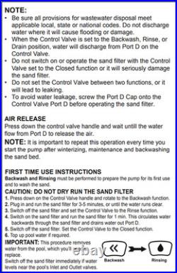 Bestway 1600 GPH Sand Filter Pump, Hoses, and Fittings for Swimming Pools