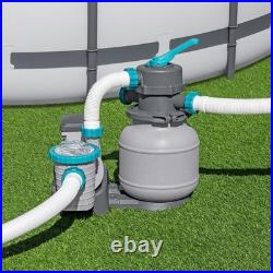 Bestway 1,500 Gallon Sand Filter Pump for Above Ground Outdoor Swimming Pools