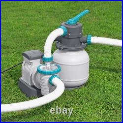 Bestway 1,500 Gallon Sand Filter Pump for Above Ground Outdoor Swimming Pools