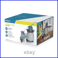 Bestway 1,500 Gallon Sand Filter Pump for Above Ground Outdoor Swimming Pools