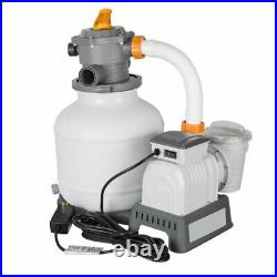 Bestway 2200Gal Sand Filter Pump for Above Ground Swimming Pool Powerful+Hoses