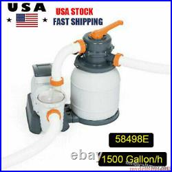 Bestway 2200gal/1500gal Sand Filter System for Above Ground Swimming Pool 58500E