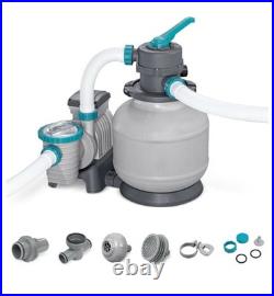 Bestway 2,200 Gallon Sand Filter Pump for Above Ground Outdoor Swimming Pools Bestway 2,200 Gallon Sand Filter Pump for Above Ground Outdoor Swimming Pools
