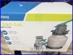 Bestway 2,200 Gallon Sand Filter Pump for Above Ground Outdoor Swimming Pools Bestway 2,200 Gallon Sand Filter Pump for Above Ground Outdoor Swimming Pools