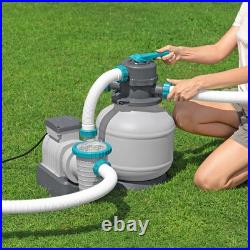 Bestway 2,200 Gallon Sand Filter Pump for Above Ground Swimming Pools (Open Box)