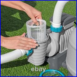 Bestway 2,200 Gallon Sand Filter Pump for Above Ground Swimming Pools (Open Box)