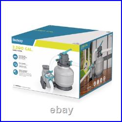 Bestway 2,200 Gallon Sand Filter Pump for Above Ground Swimming Pools (Open Box)
