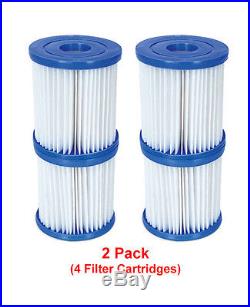 Bestway 4 Filter Cartridges Size 1 For 300/330 gal/hr Swimming Pool Pumps