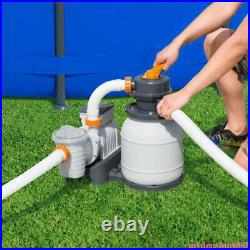 Bestway 58498E 1500 Gallon (GPH) Sand Filter Pump for Above Ground Swimming Pool