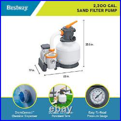 Bestway 58500E Flowclear 2200 Gal Sand Filter Pump for Above Ground Pools (Used)