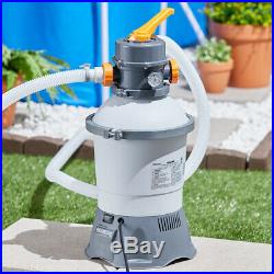 Bestway 58516E Flowclear 530 GPH Silica & Sand Swimming Pool Filter Pump, Gray