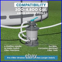 Bestway 950 GPH Above Ground Swimming Pool Sand Filter Pump