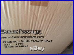 Bestway Above Ground Swimming Pool 58401US sand filter 1000 gal pump New