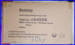 Bestway Above Ground Swimming Pool Sand Filter Pump System 1500Gallon 58498E Hot