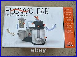 Bestway Flowclear 1500 Gallon Above Ground Swimming Pool Large Sand Filter Pump