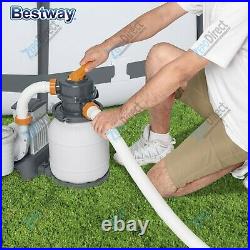 Bestway Flowclear 1500 Gallon Above Ground Swimming Pool Sand Filter Pump