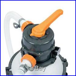 Bestway Flowclear 530 GPH Silica & Sand Pool Filter Pump, Gray (Open Box)