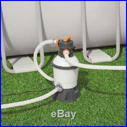 Bestway Flowclear 530 GPH Silica & Sand Pool Filter Pump, Gray (Open Box)