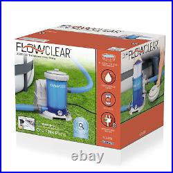 Bestway Flowclear Transparent Filter Above Ground Pool Pump 2500 GPH(Used)