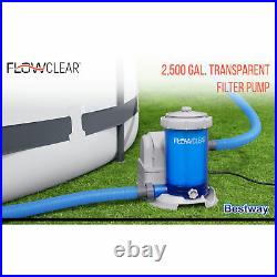 Bestway Flowclear Transparent Filter Above Ground Pool Pump 2500 GPH(Used)