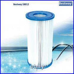 Bestway Pool Filter Pump Cartridge Type-III (2 Pack) + Pool Filter Pump System