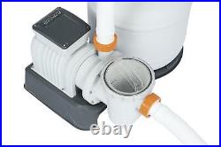 Bestway Swimming Pool Sand Filter 2200 Gallon Pool Pump 58500E highly efficient