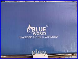 Blue Works Salt Water Pool Chlorine Generator System, Chlorinator BLSW 10k NOS