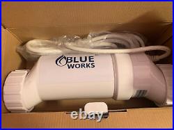 Blue Works Salt Water Pool Chlorine Generator System, Chlorinator BLSW 10k NOS