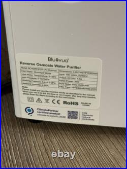 Bluevua RO100ROPOT-UV Reverse Osmosis System Countertop Water Filter 6 Stage