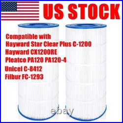 C1200 Pool Filter For Hayward CX1200RE, Pleatco PA120, FC-1293, C-8412, 2-Pack