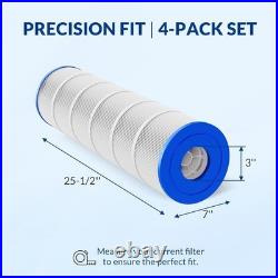C4020 C4000 Pool Filter Cartridges, 5 oz+ Trilobal Fabric, 4-Pack, Ultra Series
