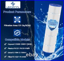C5030 Pool Filter Cartridges Replacement for Hayward C5025, PA131-PAK4, CX1280XRE C5030 Pool Filter Cartridges Replacement for Hayward C5025, PA131-PAK4, CX1280XRE