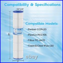 CCP420 Pool Filter Cartridges Replacement for PCC105, FC-1977, PCC105-PAK4, C-74