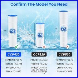 CCP420 Pool Filters Replace PCC105 178584 R173576 for Pentair 4-Pack